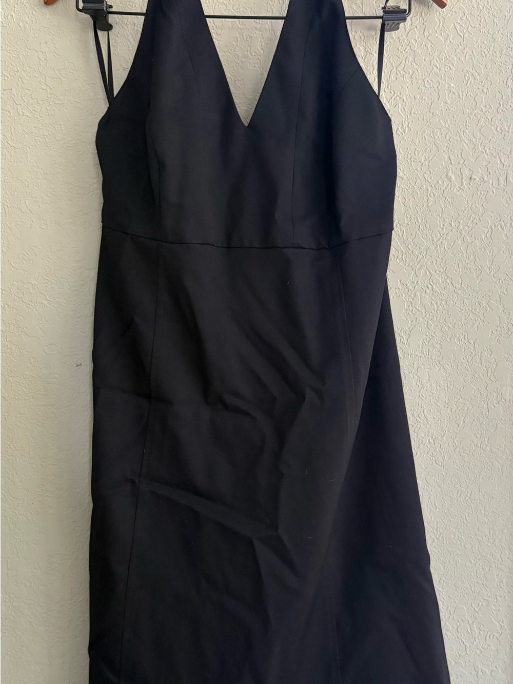 Vintage Tommy Hilfiger Black V-Neck Halter Midi Dress